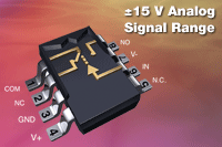 Vishay推出五種雙電源供電SPST和SPDT模擬開關(guān)