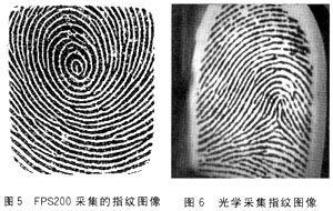 采集原始指紋后用軟件讀取得指紋圖像