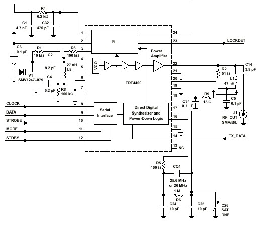 trf4400射頻部分的電路