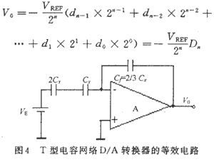 T型電容網(wǎng)絡(luò)D/A轉(zhuǎn)換器的等效電路
