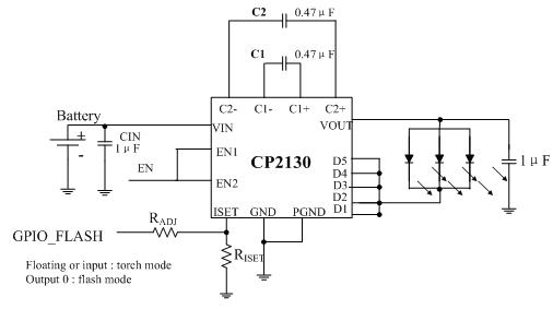 CP2130小電流閃光燈驅(qū)動方案