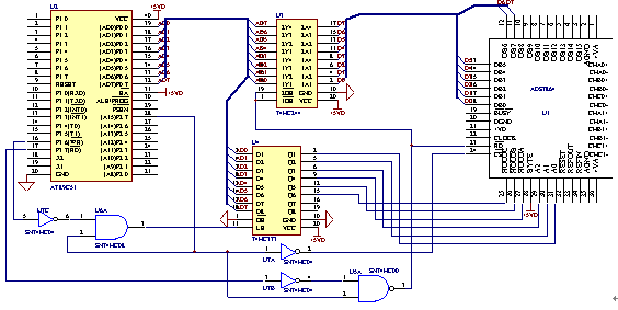 ADS7864與89C51的連接 