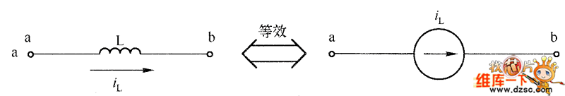  大電感與電流源等效