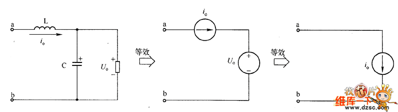輸出LC濾波器與電流源等效