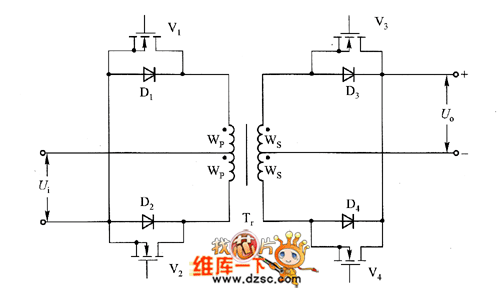 電能雙向流動的推挽式轉換器