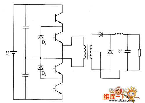 半橋式三電平轉(zhuǎn)換器電路