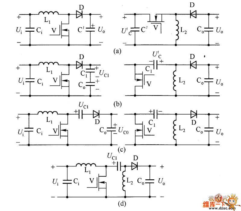 Boost電路與Buck-Boost（F1yback）組合成SEPIC電路的演化過程