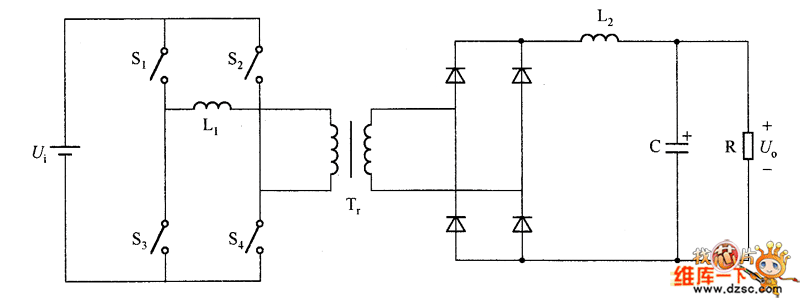 Buck式PWM DC/DC全橋轉(zhuǎn)換器