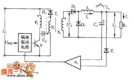 單端正激式轉(zhuǎn)換器的閉環(huán)控制電路