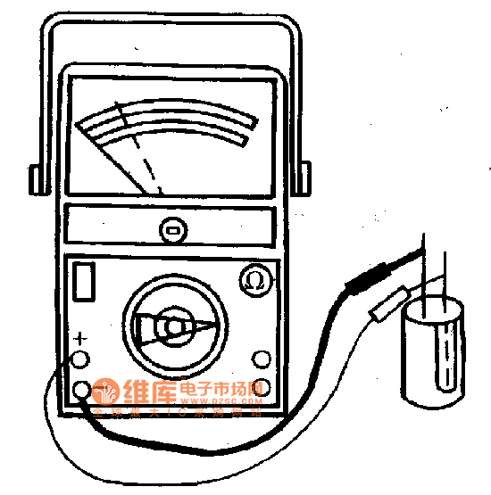 測(cè)量電容器漏電大小的方法電路圖