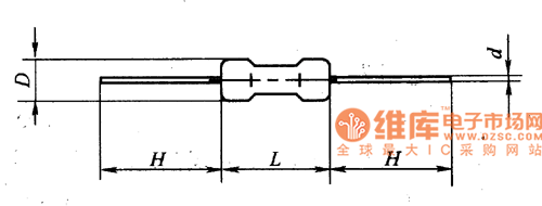 碳膜電阻器外形