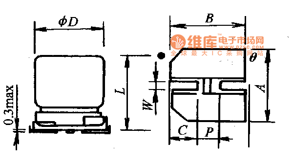 常用貼片鋁電解電容器電路圖