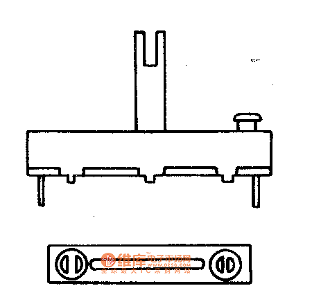 直滑式電位器外形電路圖