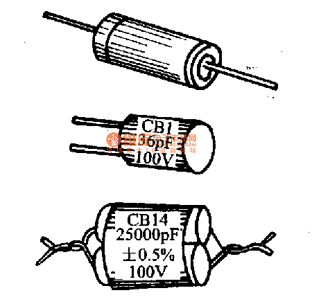 聚苯乙烯電容器的外形電路圖