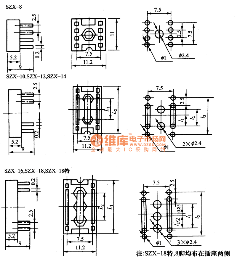 集成電路插座結(jié)構(gòu)與用途