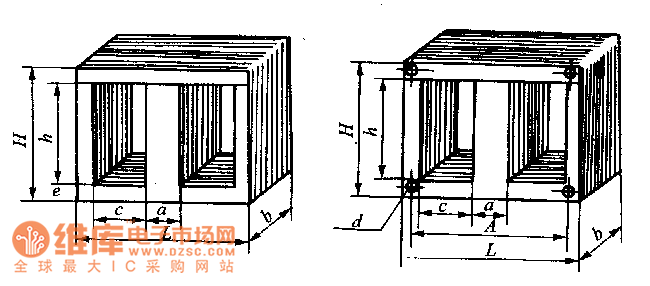 E型鐵心形狀電路圖