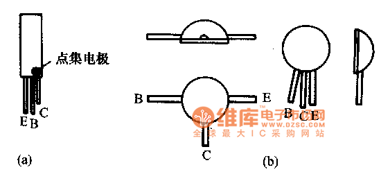 玻璃與陶瓷封裝的三極管外形電路圖