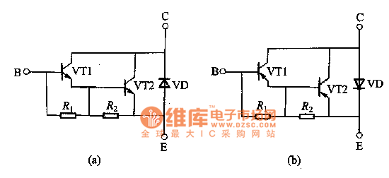 有保護(hù)功能的達(dá)林頓管電路圖