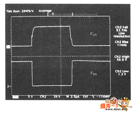 晶體管推挽驅動時的柵極電流波形