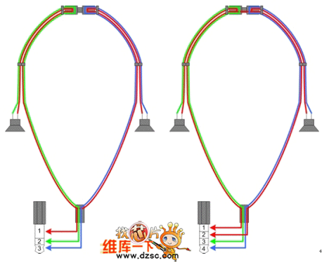 改裝前與改裝后的耳機圖