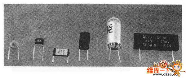 使用在峰值屏蔽電路實(shí)驗(yàn)中的各種電容