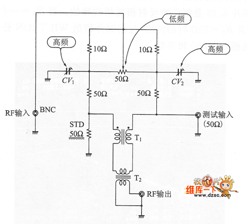 制作的反射損耗橋式電路圖