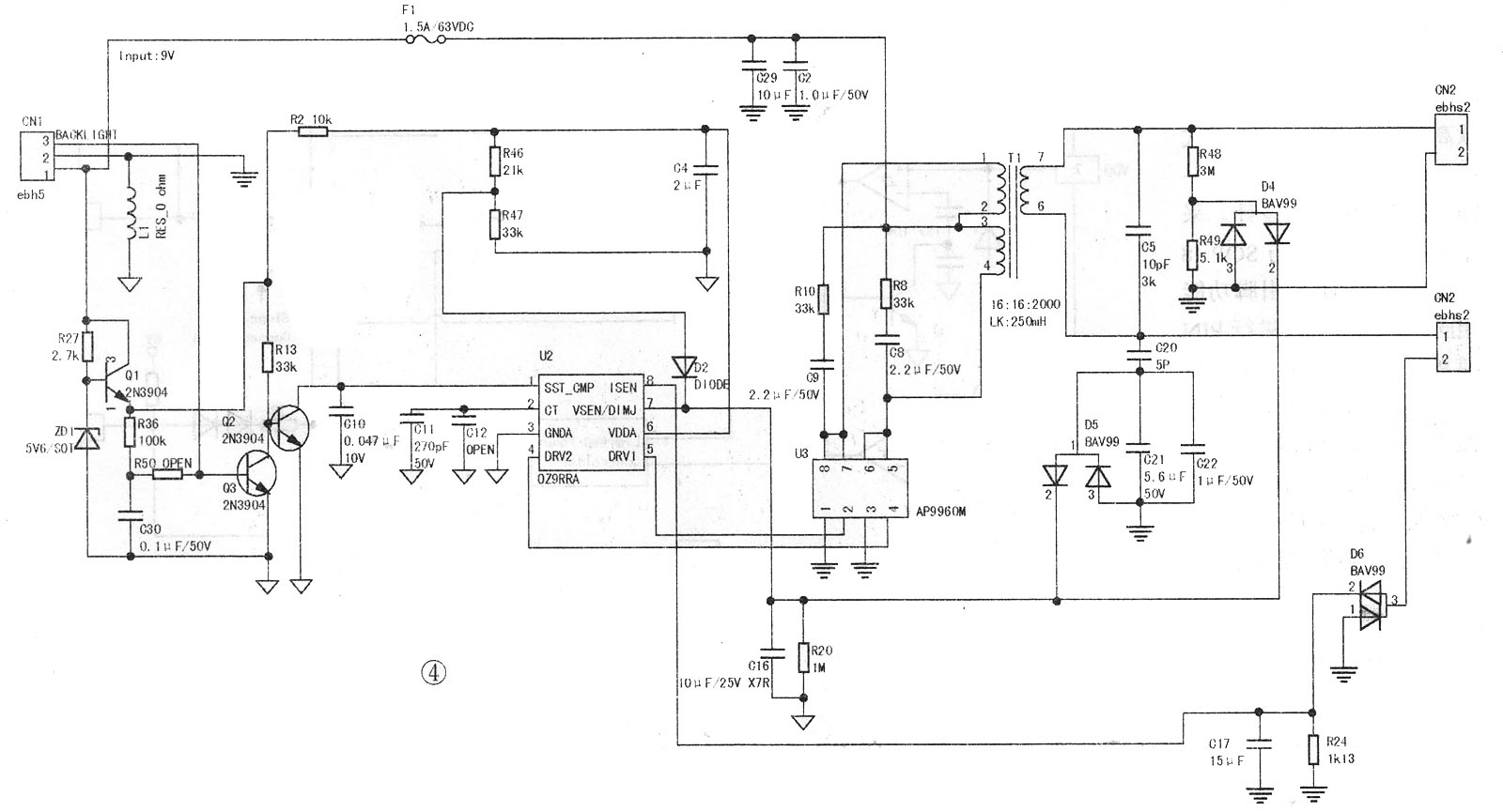 OZ9RR典型應(yīng)用電路圖