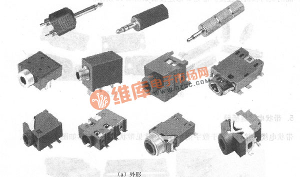 常見(jiàn)音頻連接器的外形和符號(hào)