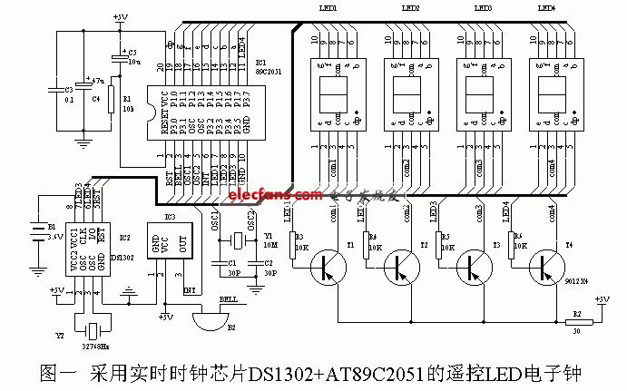遙控led數(shù)字電子鐘